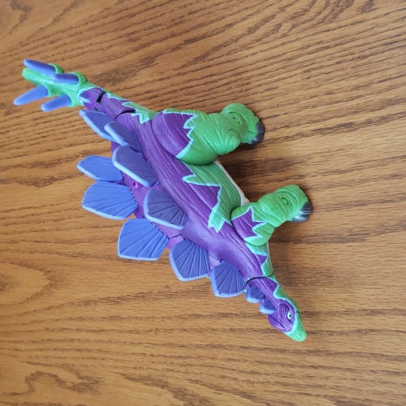 2 Imaginext Stegosaurs Dinosaur with moving tail 2004 and 2005 - Picture 2 of 9